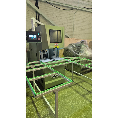 SINON JQK6-CNC-120 Зачистная машина для углов ПВХ, с ЧПУ, 6 инструментов